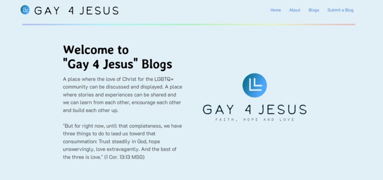 Gay 4 Jesus Website Screenshot