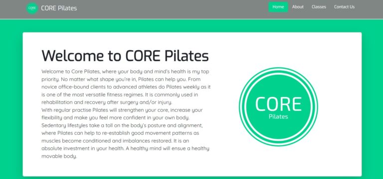 CORE Pilates Screenshot